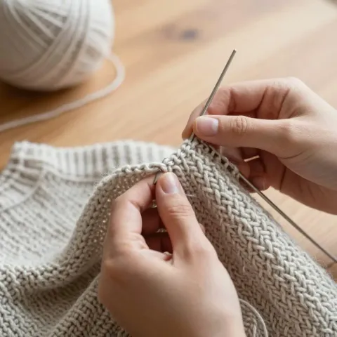 Assembler et coudre ses pièces tricotées : guide complet