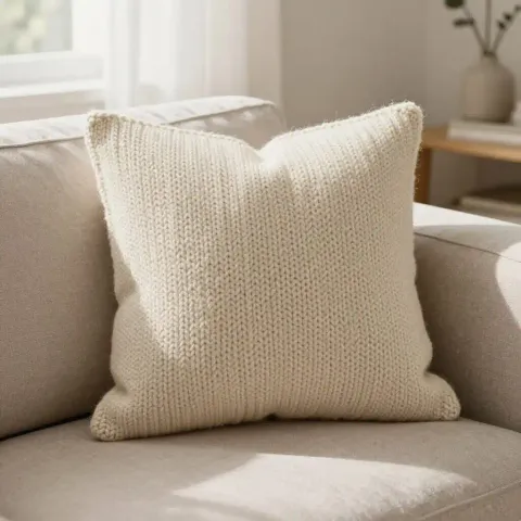 Tricoter un coussin : patrons et techniques pour un résultat pro