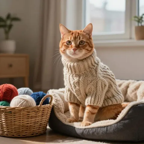 Tricoter Pull, Panier & Accessoires pour Chien Chat